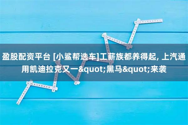 盈股配资平台 [小鲨帮选车]工薪族都养得起, 上汽通用凯迪拉克又一"黑马"来袭