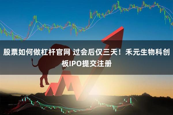股票如何做杠杆官网 过会后仅三天！禾元生物科创板IPO提交注册